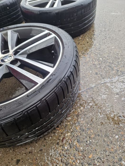 Jante Skoda 5x100 cu anvelope de vară