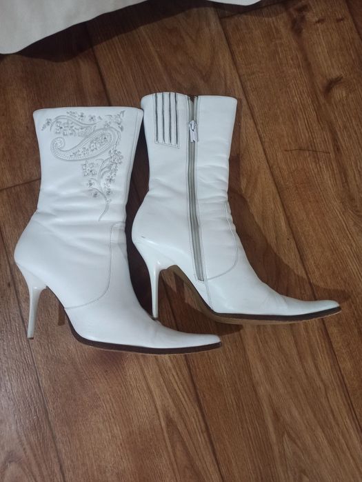 Сапожки кожаные натуральные