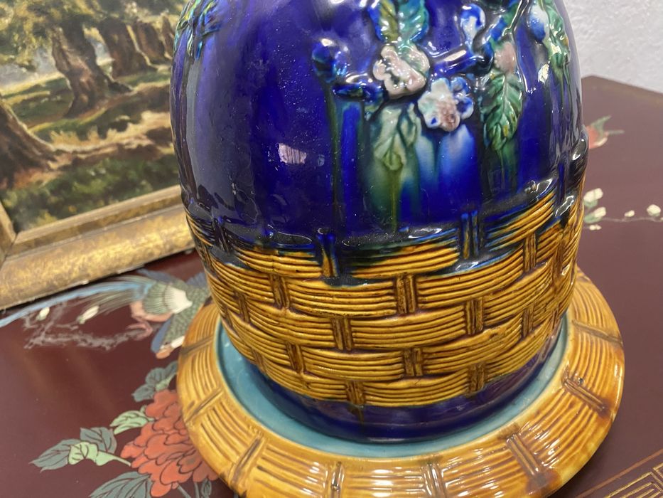 Порцеланов съд за масло Butter Dish Art Nouveau Франция 1900