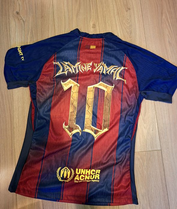 LAMINE YAMAL #10 Barcelona Home Authentic 2025/26 Kopa Trophy jersey
