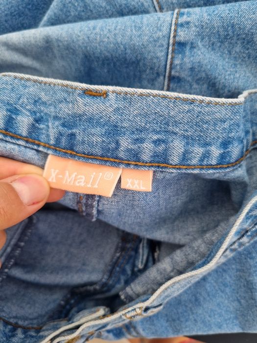 Fusta maxi de blugi, denim, marime XXL
