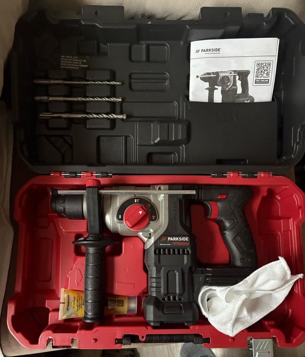 4г. ГАРАНЦИЯ Акумулаторен перфоратор Parkside PKHAP 20-Li D4