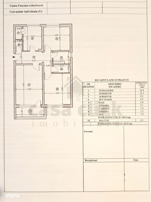 Apartament 3 camere decomandat, zonă centrală Mazepa 1 – zona Ancora