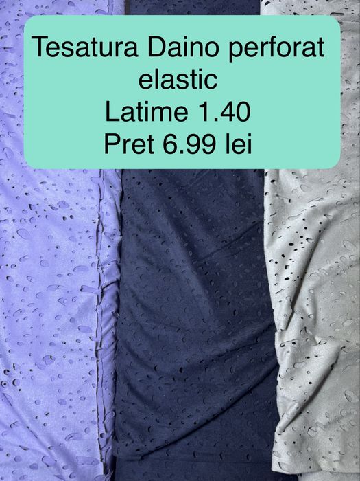 Tesatura Daino, perforat, elastic