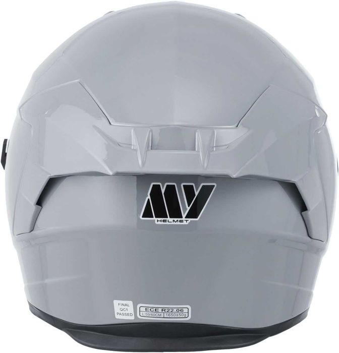 MY-936 пълнолицева каска с визьор, ECE 22.06, сива, L N7