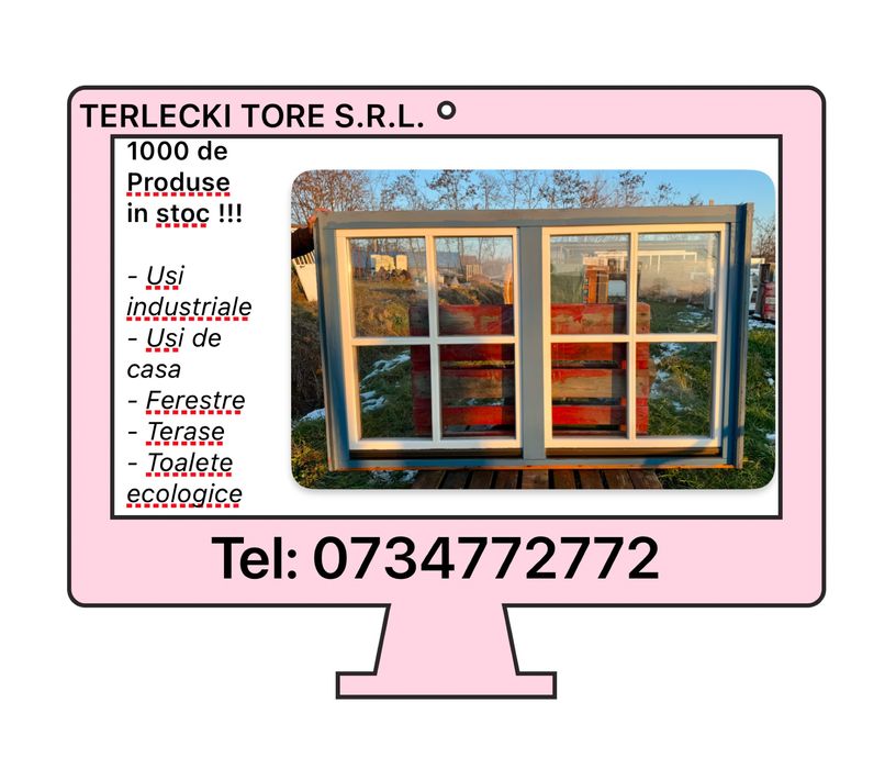 FEREASTRA LEMN TERMOPAN casa cabana sprosuri H 125 x L 198 Germania