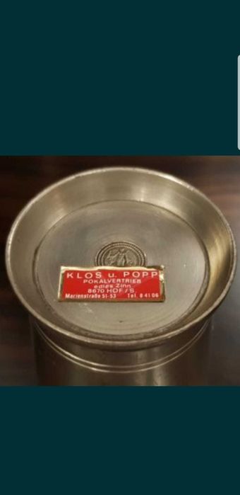 Pokal din staniu nobil