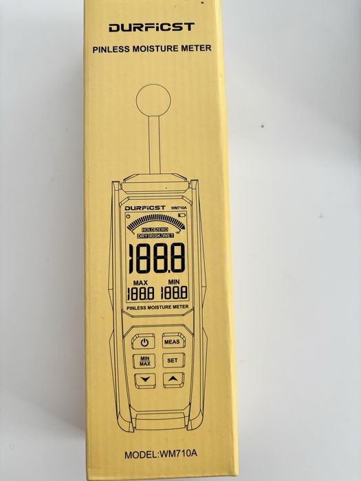 Umidometru digital 3” cu ecran HD, măsurare 20-40mm