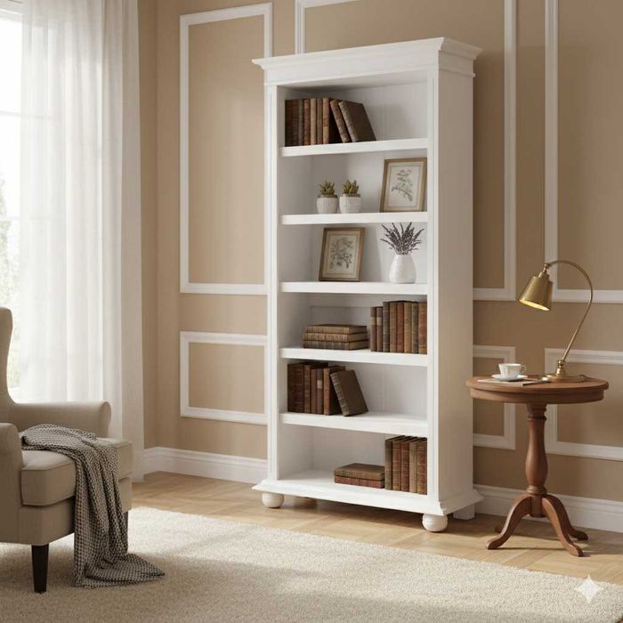 Etajera biblioteca din lemn masiv Seby