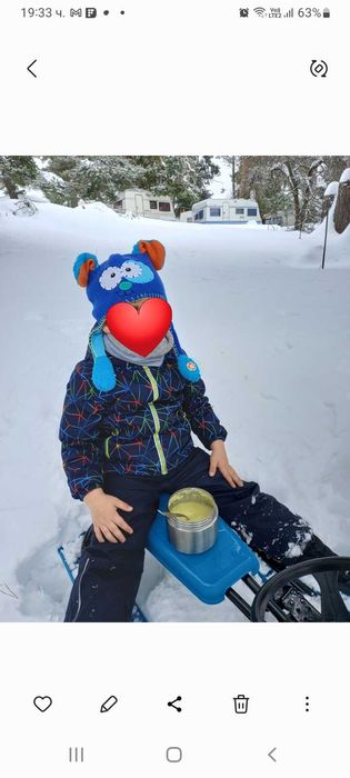 Детска зимна шапка с полар