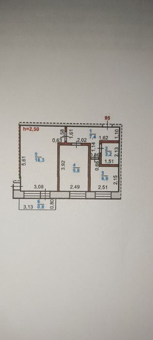 Продам двухкомнатную квартиру.