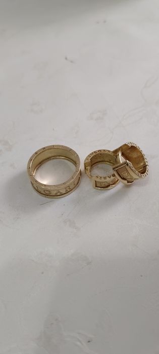 Набор серьги ,кольцо 585 проба.  Размер кольца 19.