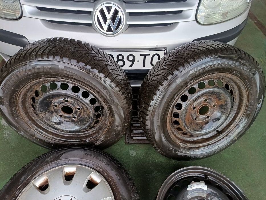 Vw Джанти 15" 5х112 с зимни гуми/Резервна гума