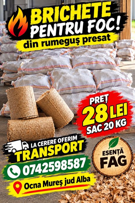 Brichete pentru foc