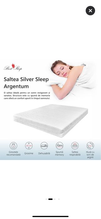 Pat tapitat Mobexpert 200x200, ca nou, saltea Ortopedica -Best Sleep