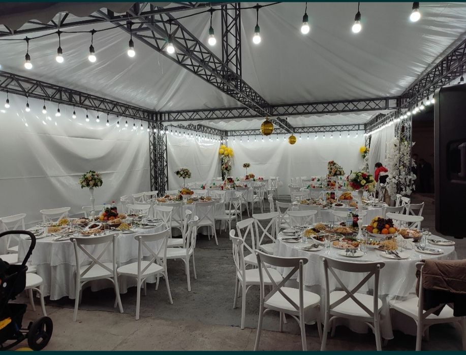 Аренда Шатёр Палатка стол стулья посуды