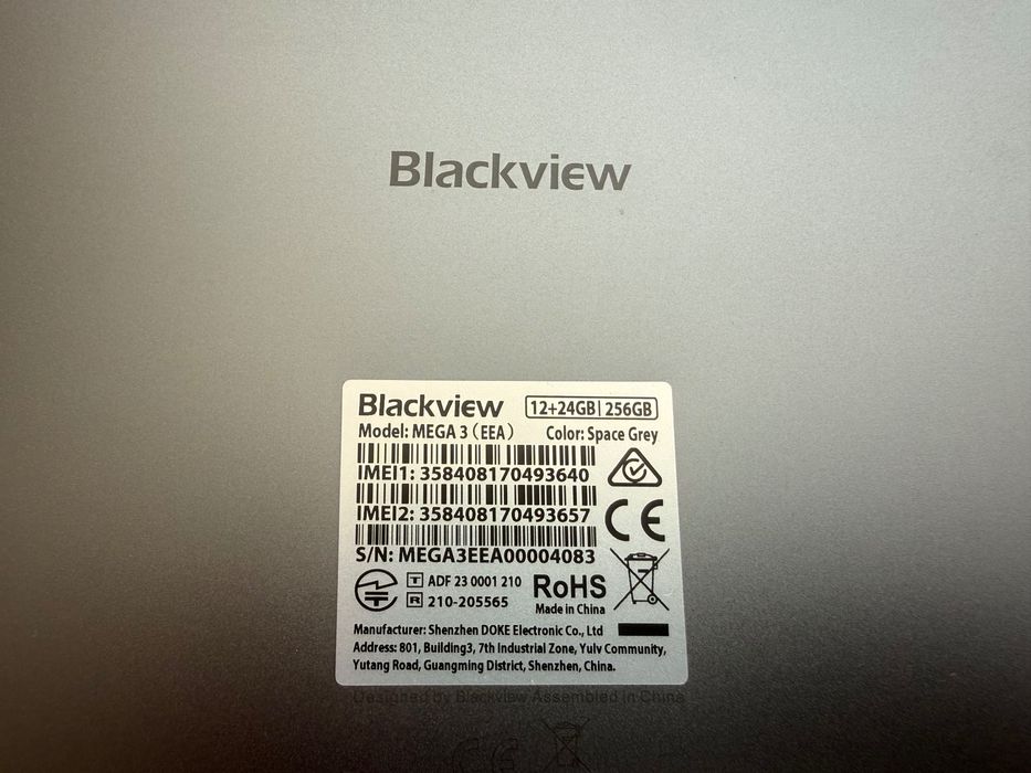 Blackview MEGA 3 12.1” 12GB+24GB RAM 256GB Нов таблет 3 бр.