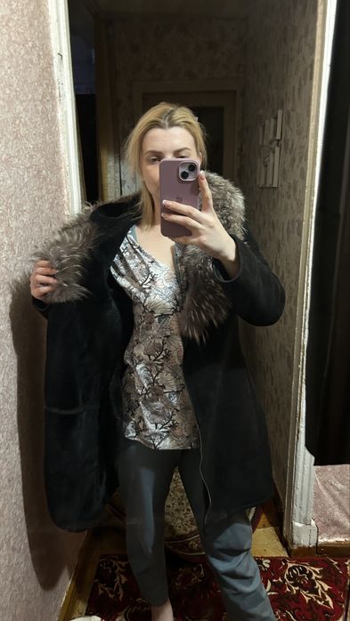 Продам дубленку, замша , чернобурка.