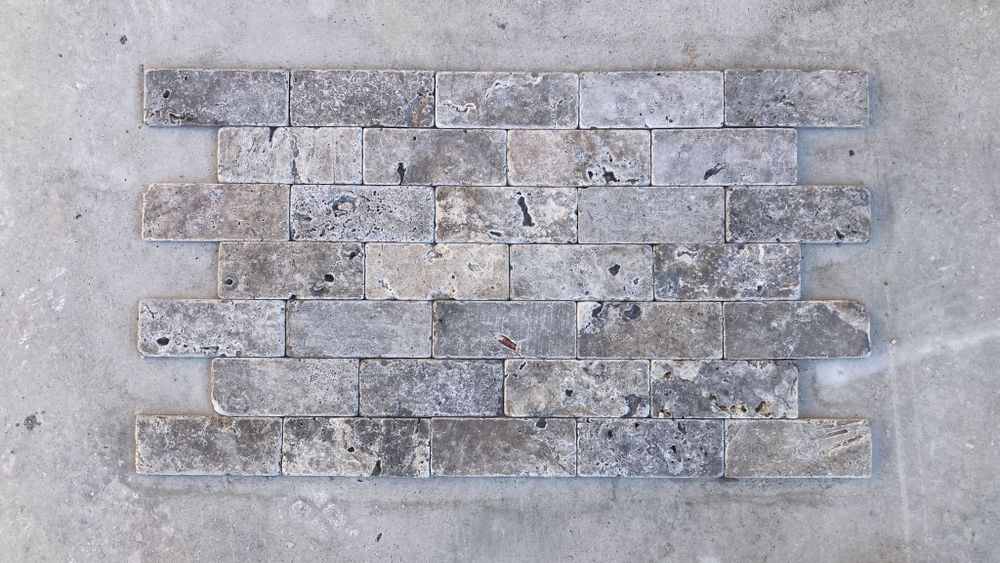 Travertin silver /argintiu 7.5*20*1/6.3*20.3*1