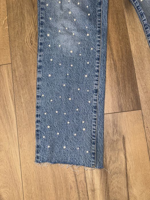 Дънки с перли Зара размер 38/М