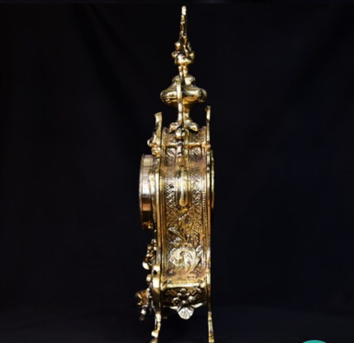 Набор настольные часы и 2 канделябра на 4 свечи Virtus бронз