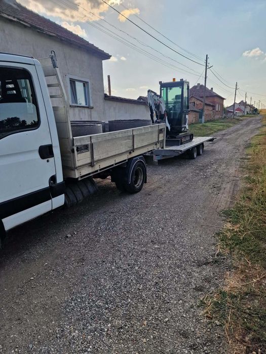 Услуги с мини багер и камион.