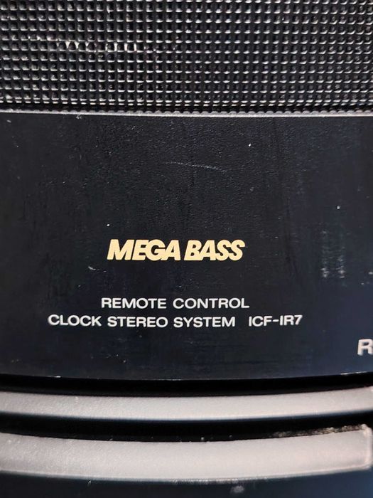 SONY ICF-IR7 Remote Control Clock Stereo System, Mega Bass.