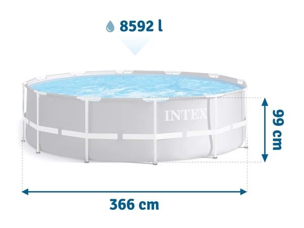 Basseyn Intex 366×99 cm skidka бассейн intex