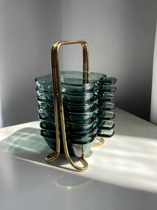 Set scrumiere Wilhelm Wagenfeld Bauhaus 7 buc WMF original rar