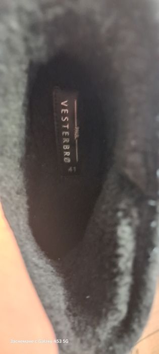 НОВИ Естествен велур боти 41 27 см