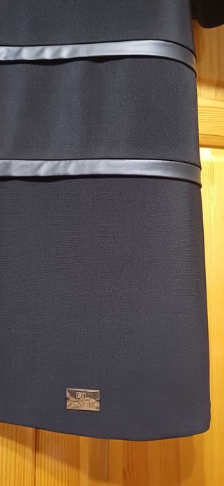 Рокля Passion Fashion с декорации КОЖА и Ципове-Бижута с Камъчета!НОВА