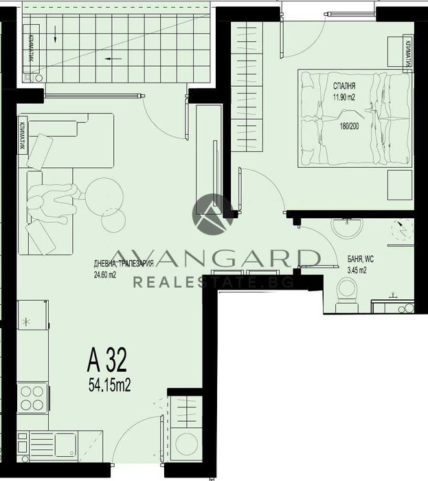 оф.24765 Двустаен в луксозна сграда/ Смирненски
