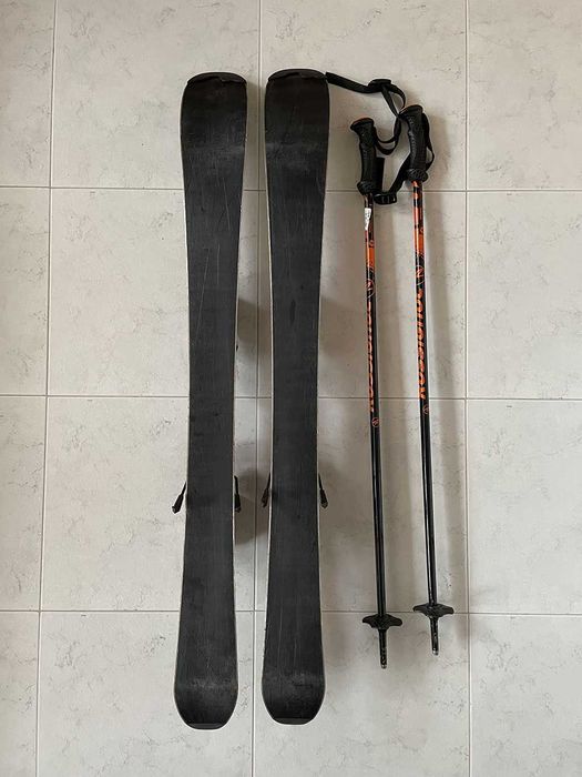 Детски ски 100 cm, обувки 20.5 и щеки - Rossignol