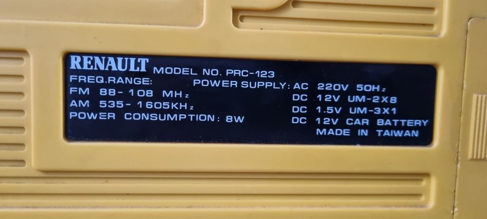Radio casetofon boombox Renault Ranger PRC 123, vintage, colectie