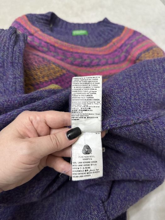 Benetton джемпер 100% шерсть