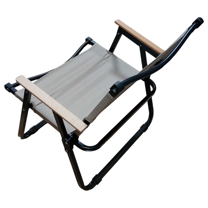 Удобен и стабилен сгъваем стол за тераса и къмпинг