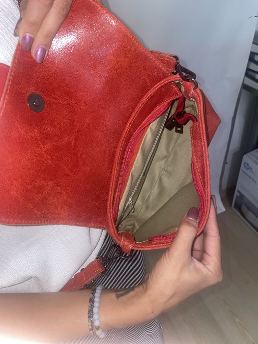 Чанта Genuine Leather Borse in Pelle MADE IN ITALY кожа
