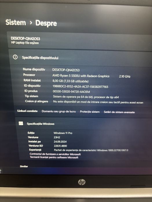 Laptop HP AMD Ryzen 5