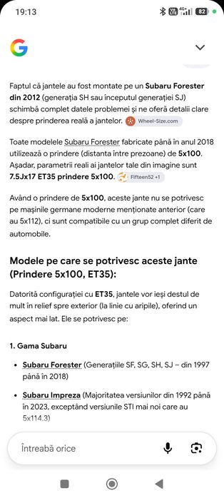 Jante magneziu pe 17