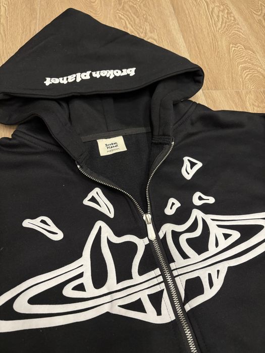 broken planet zip hoodie (новые)
