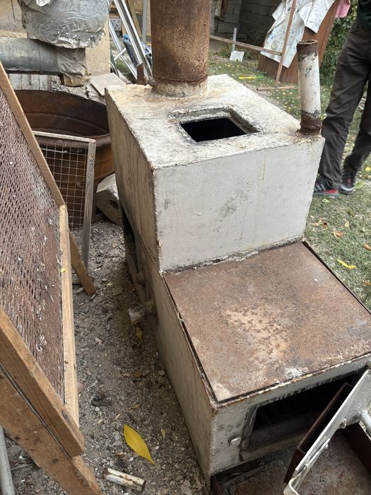 Печь уголь и газ