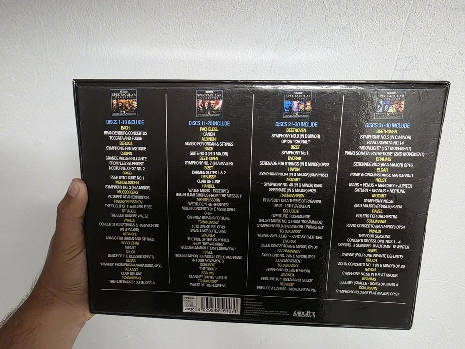 Colectie muzica clasica, simfonica: Spectacular CLASSICS 40 CD Collection, NOUA