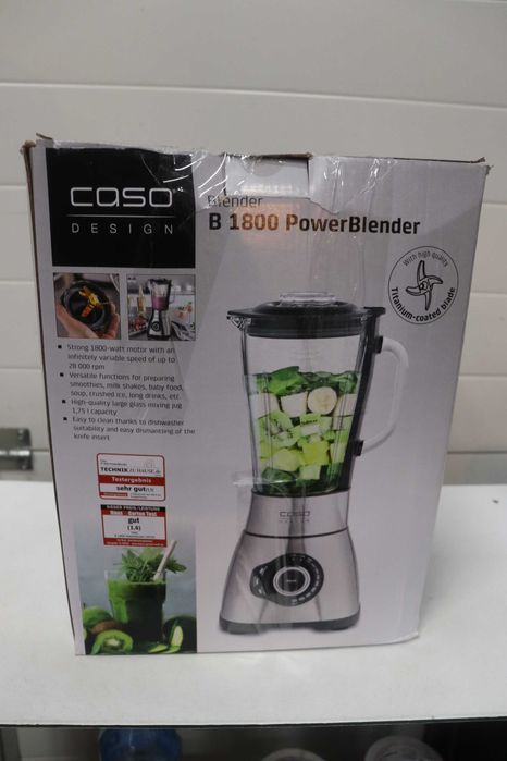 Блендер CASO B1800 PowerBlender, 1800W, 1,7L, Стъклена кана