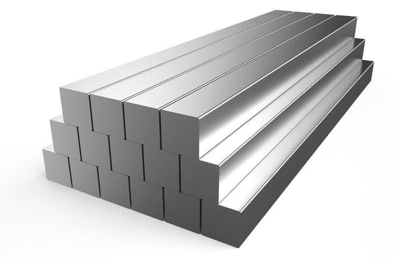 Нержавеющий квадрат с никелем (нержавейка). Только оптом.  В наличии