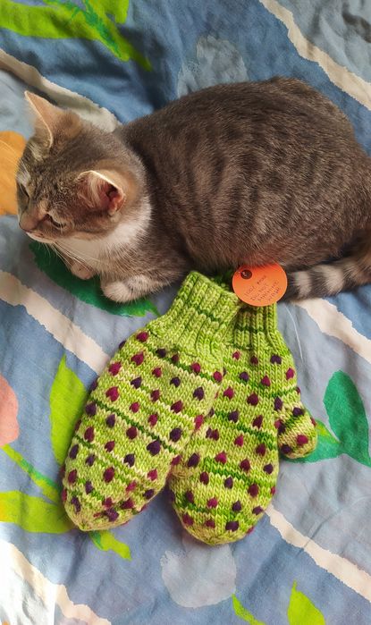 Ръкавици 100% вълна, ръчно