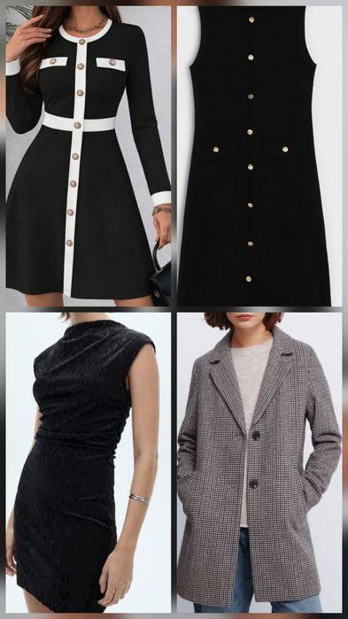 Рокли-черни,черно и бяло, стилни и модерни