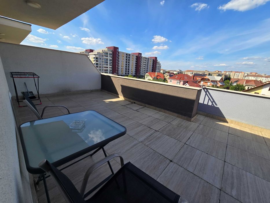 Penthouse 2 camere cu terasa 25 mp | Nufarul - Ciheiului | Parcare | Complet utilat | 400 €