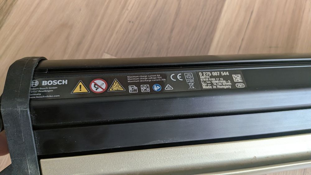Baterie ebike Bosch  Power tube 625Wh