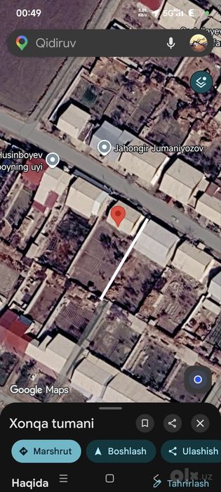 Xonqa Navoiyda 1474 m2 xovli joy 12 soʻtix tomorqasi bilan sotiladi