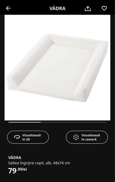 IKEA Saltea infasat bebe si husa GRATUITA